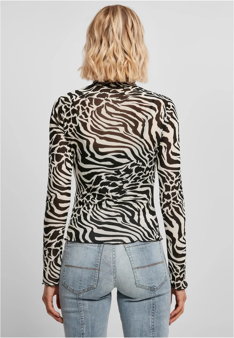 UC AOP Mesh Turtleneck Longsleeve