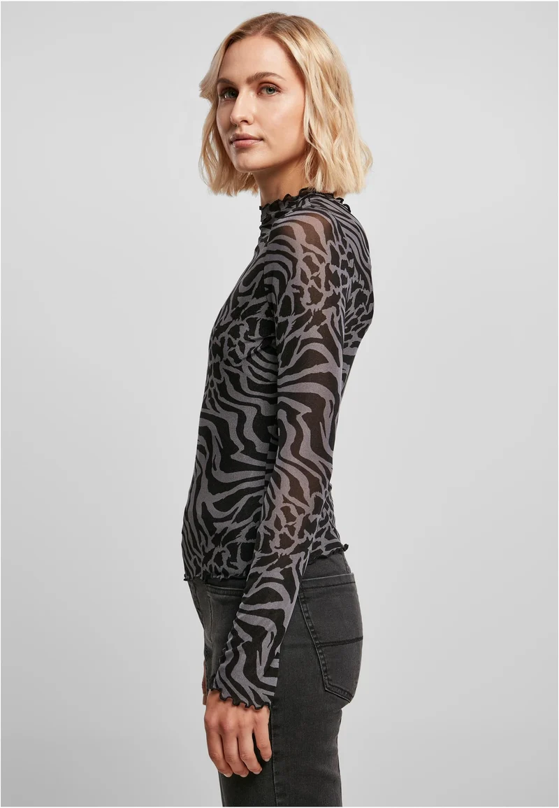 UC AOP Mesh Turtleneck Longsleeve