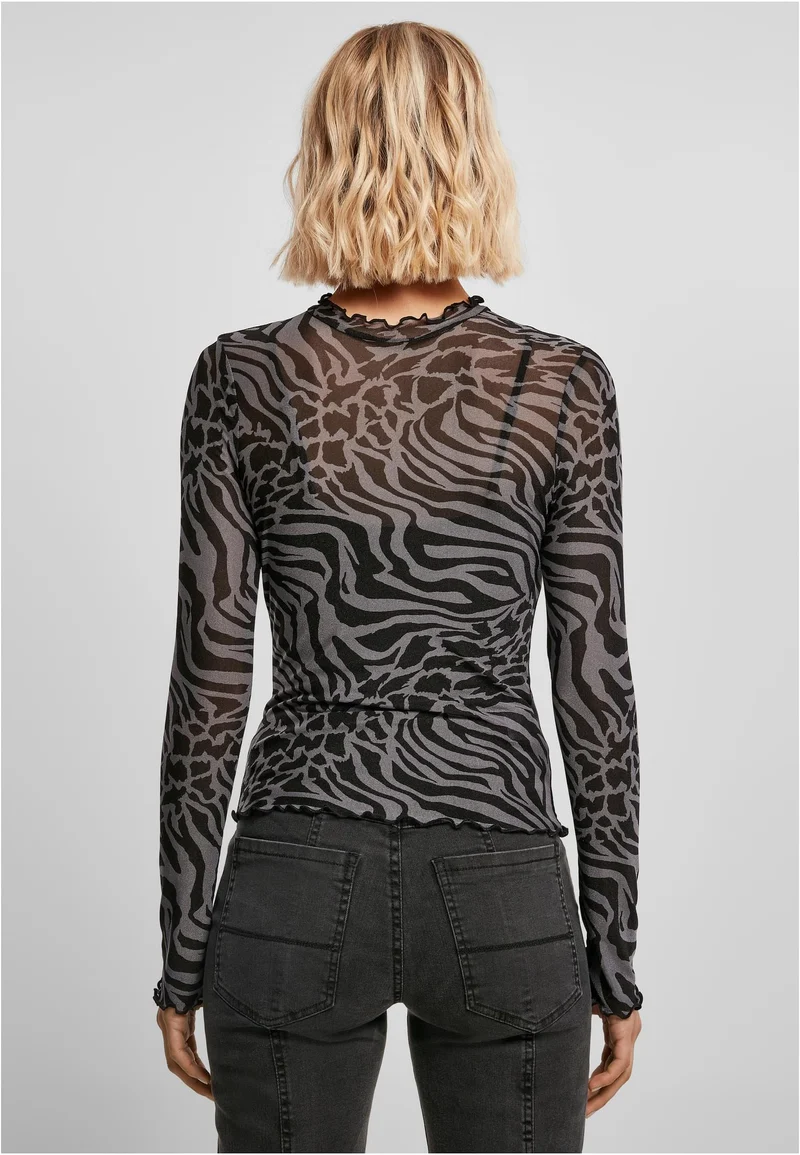 UC AOP Mesh Turtleneck Longsleeve