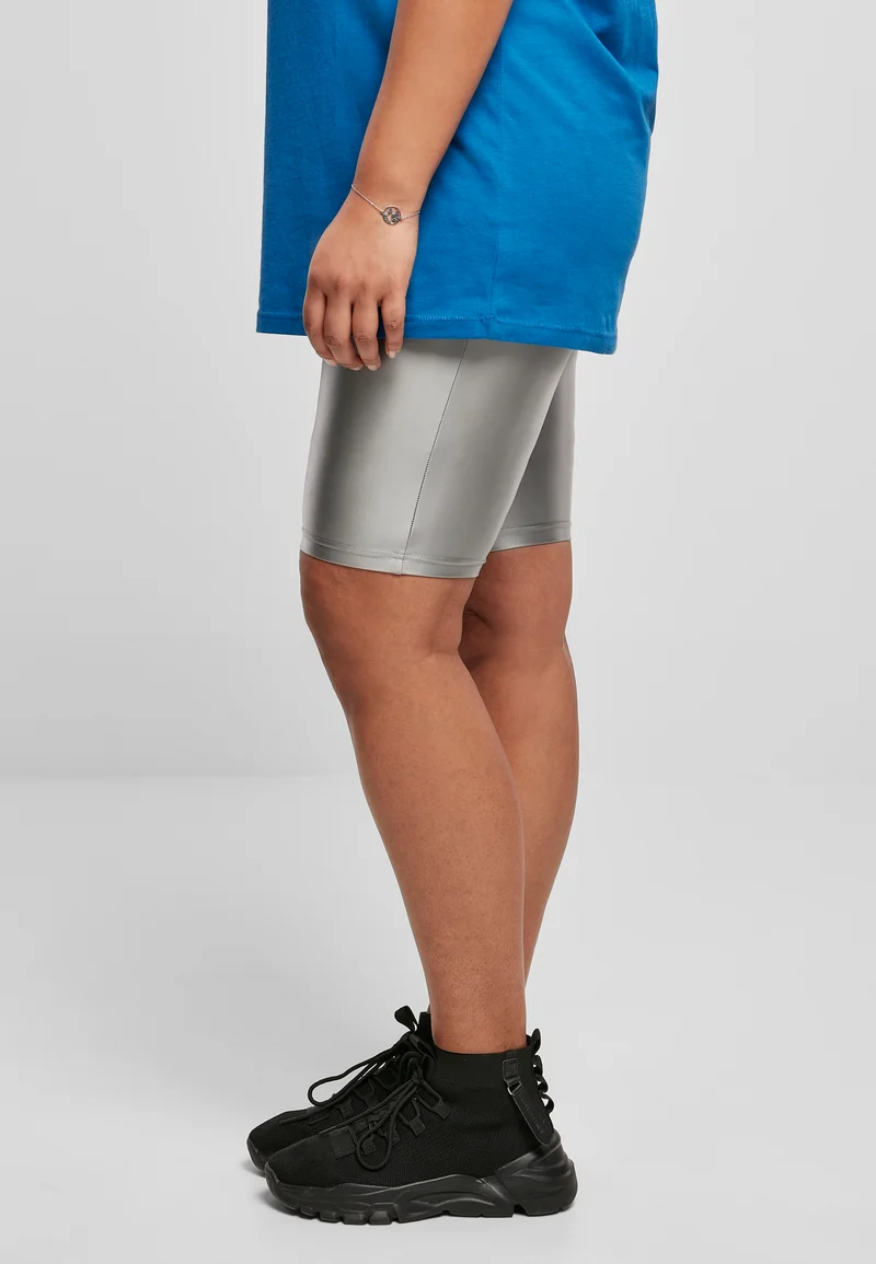 UC Highwaist Shiny Metallic Cycle Shorts