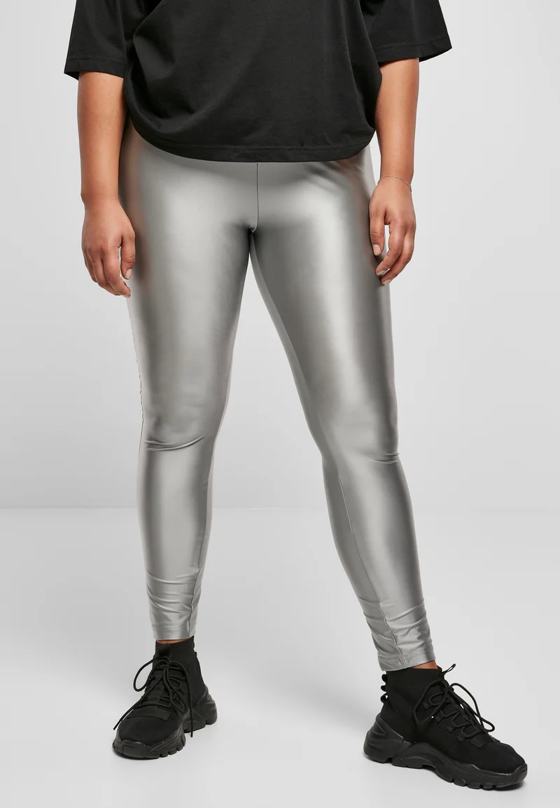 UC High Waist Shiny Metallic Tights