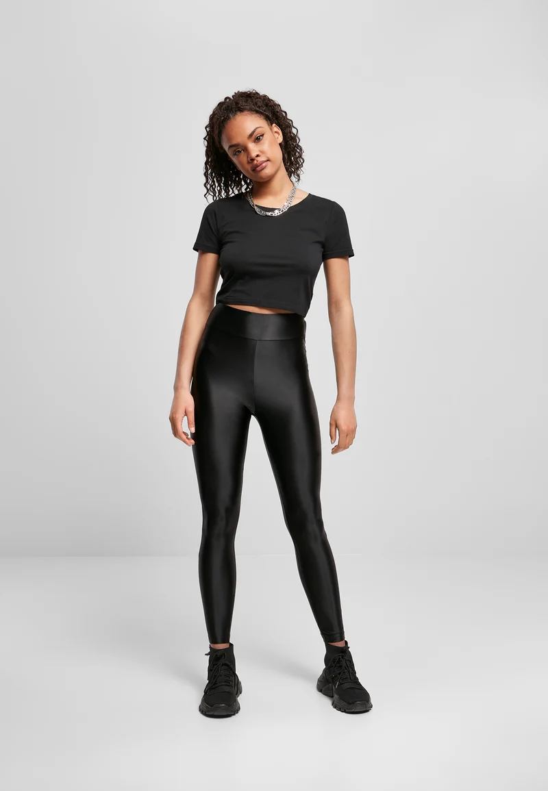 UC High Waist Shiny Metallic Tights
