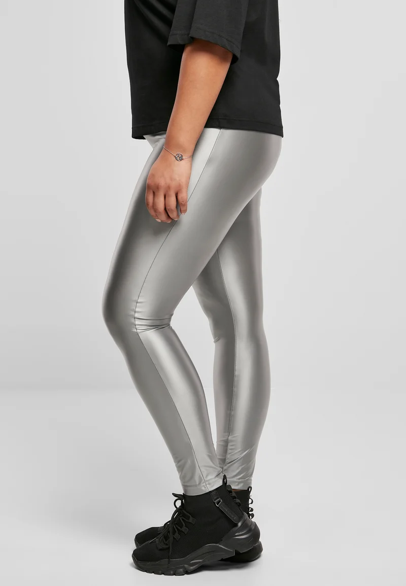 UC High Waist Shiny Metallic Tights