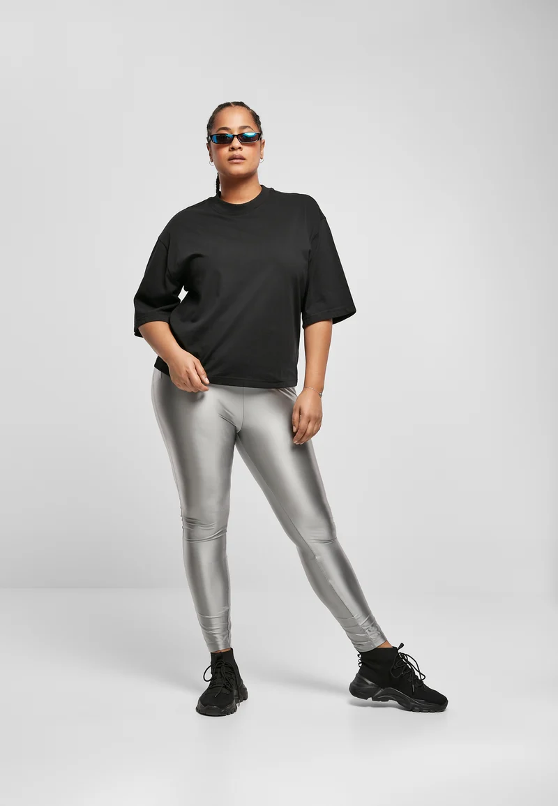 UC High Waist Shiny Metallic Tights
