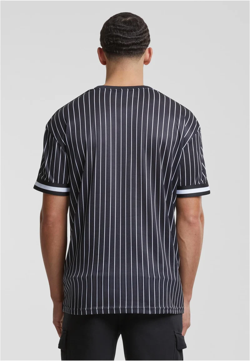 UC Oversized Striped Mesh Tee