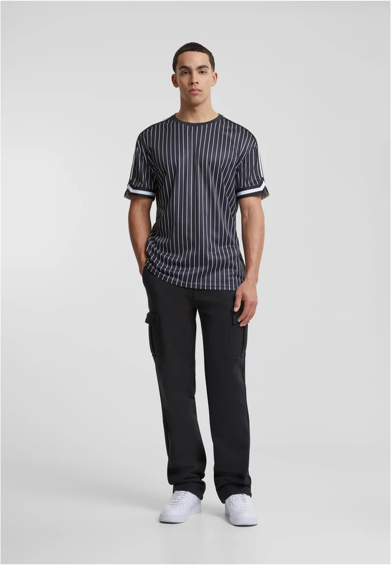 UC Oversized Striped Mesh Tee