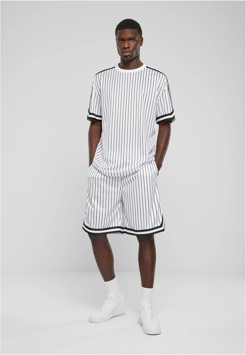 UC Oversized Striped Mesh Tee