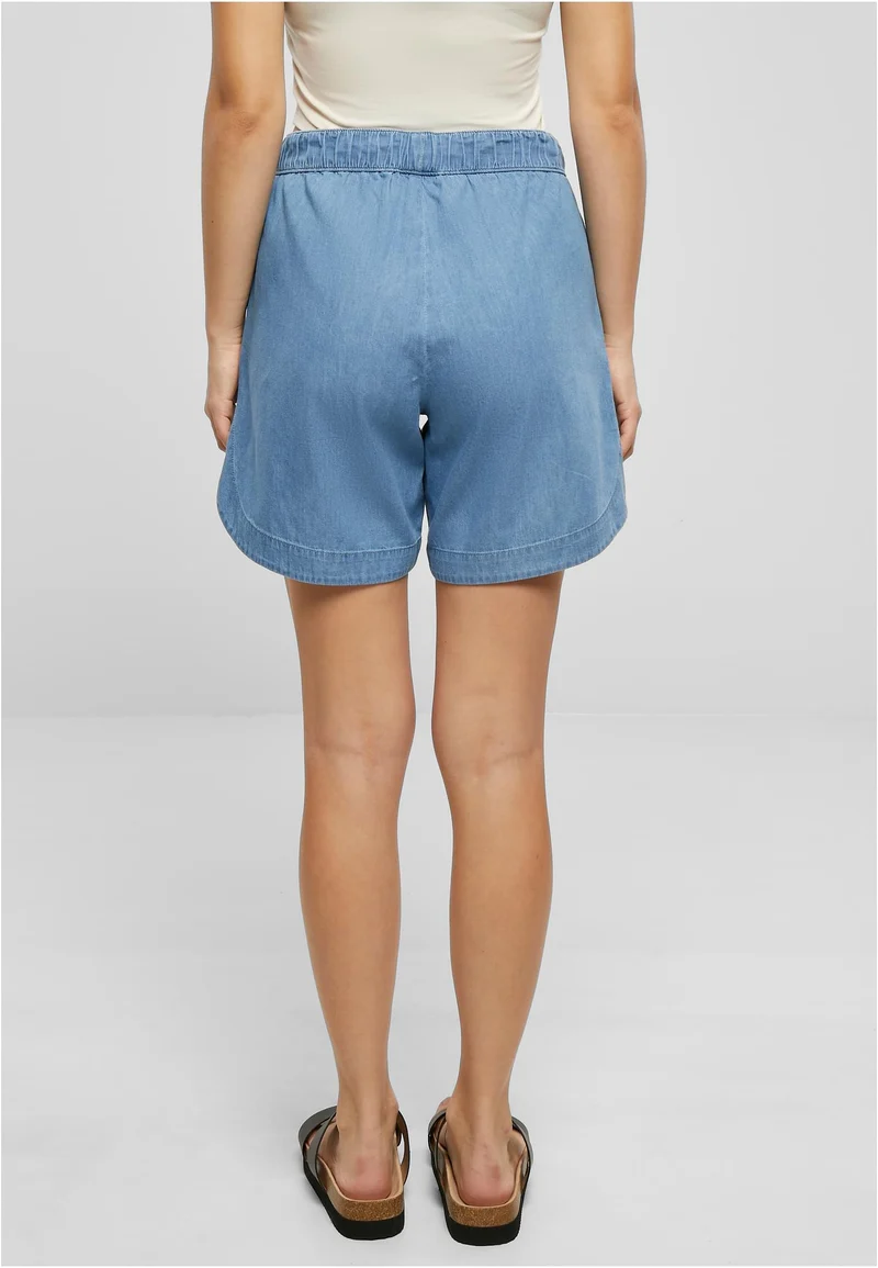 UC Light Denim Shorts Skyblue Washed