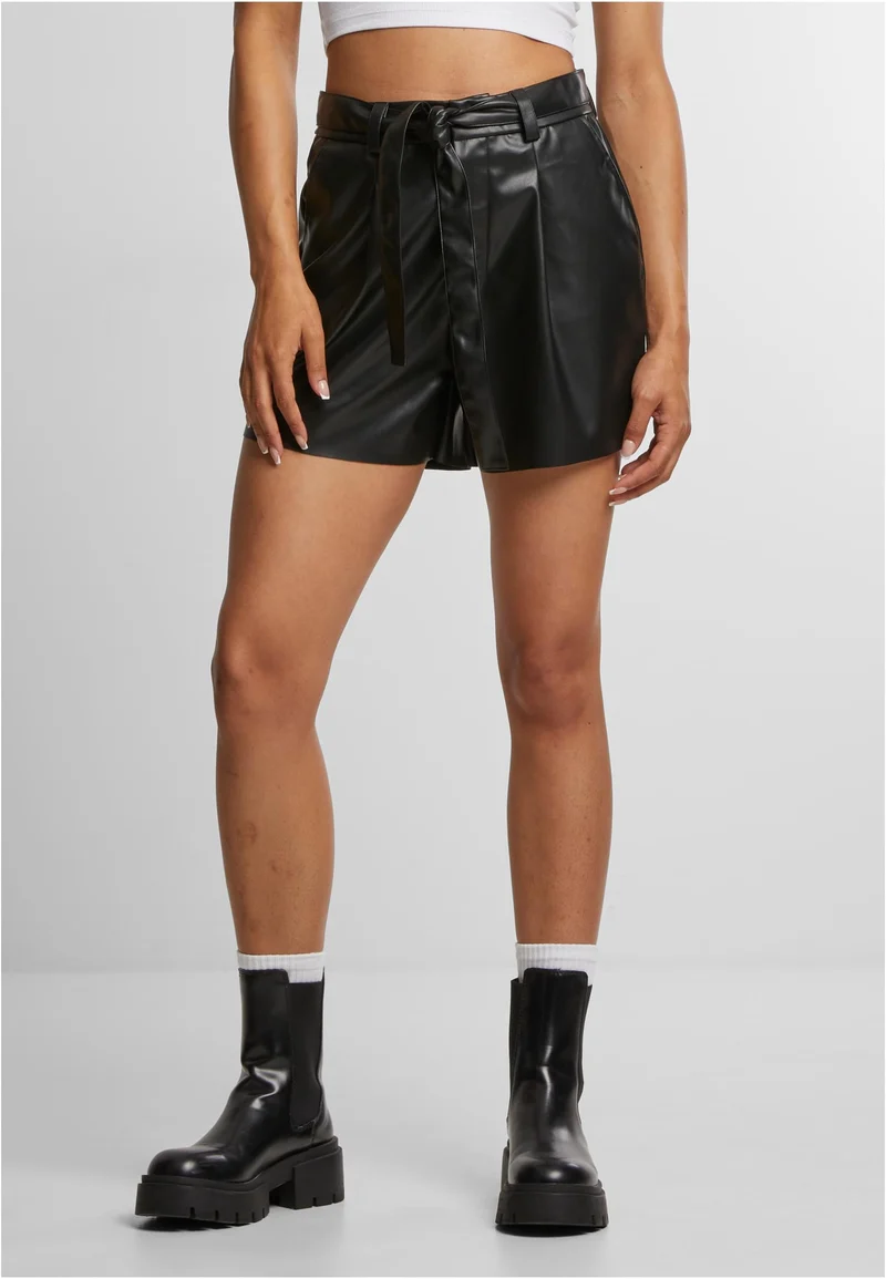 UC Synthetic Leather Shorts