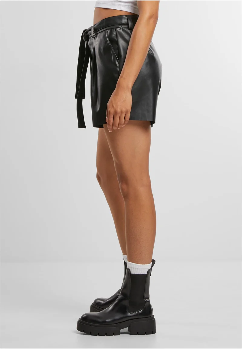 UC Synthetic Leather Shorts