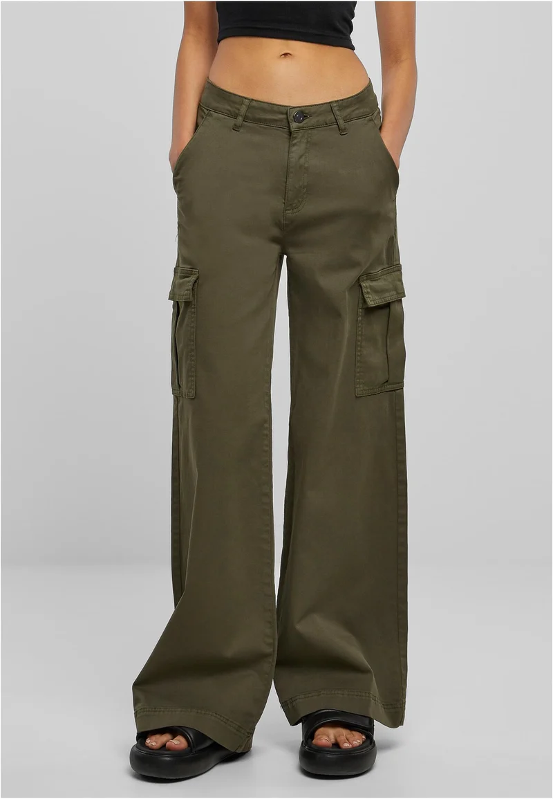 UC High Waist Wide Leg Twill Cargo Pants