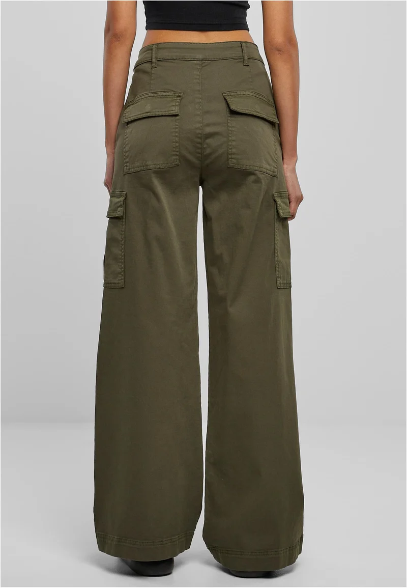 UC High Waist Wide Leg Twill Cargo Pants
