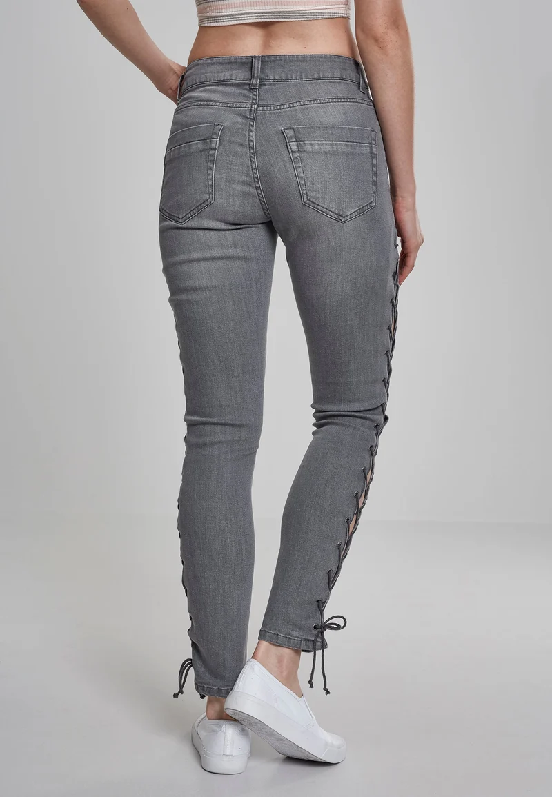UC Denim Lace Up Skinny Pants