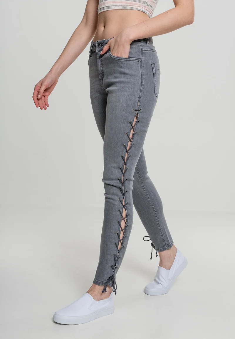 UC Denim Lace Up Skinny Pants