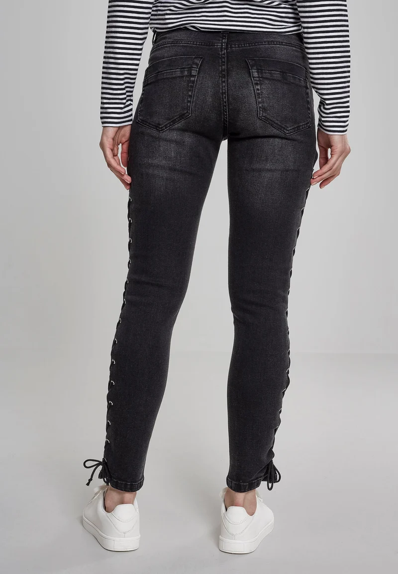 UC Denim Lace Up Skinny Pants
