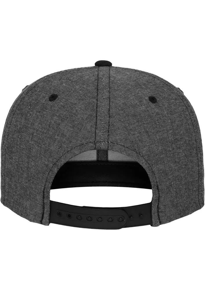 Chambray-Suede Snapback One Size