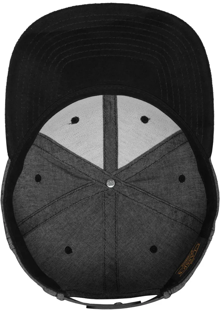 Chambray-Suede Snapback One Size