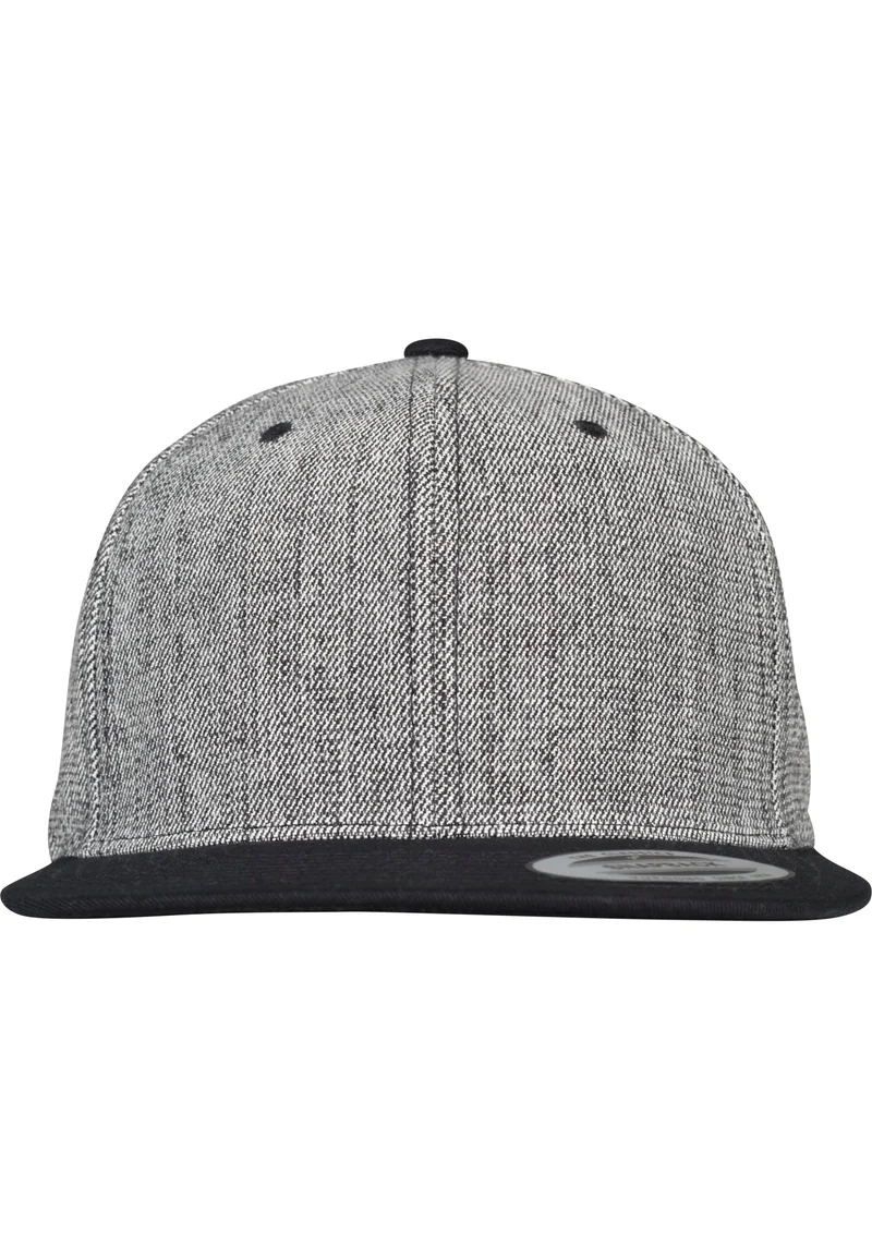 Melange Solid Snapback One Size