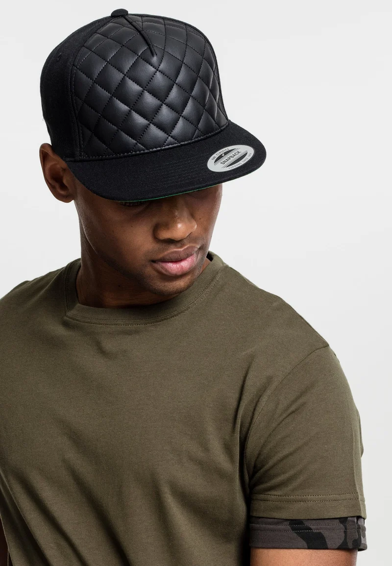 Diamond Quilted Snapback One Size