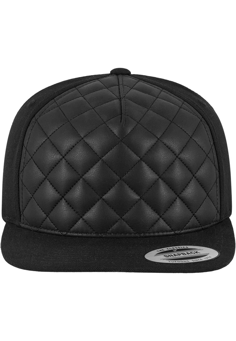 Diamond Quilted Snapback One Size
