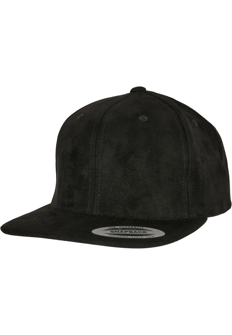 Suede Leather Snapback One Size