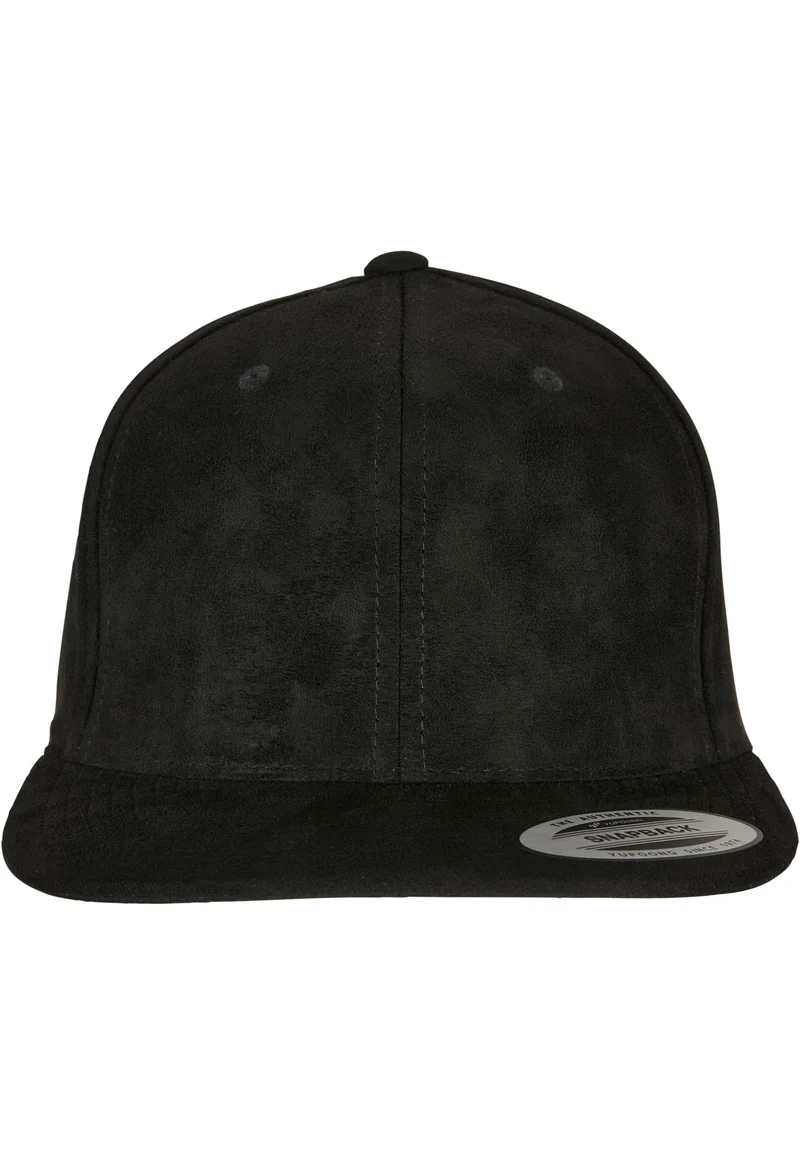 Suede Leather Snapback One Size