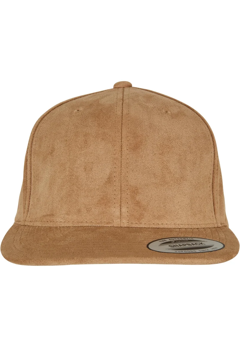 Suede Leather Snapback One Size