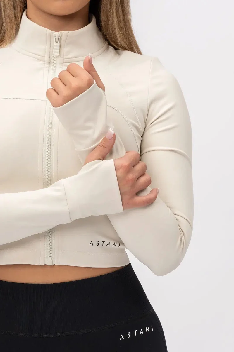 A CHIC Cropped Jacket - White