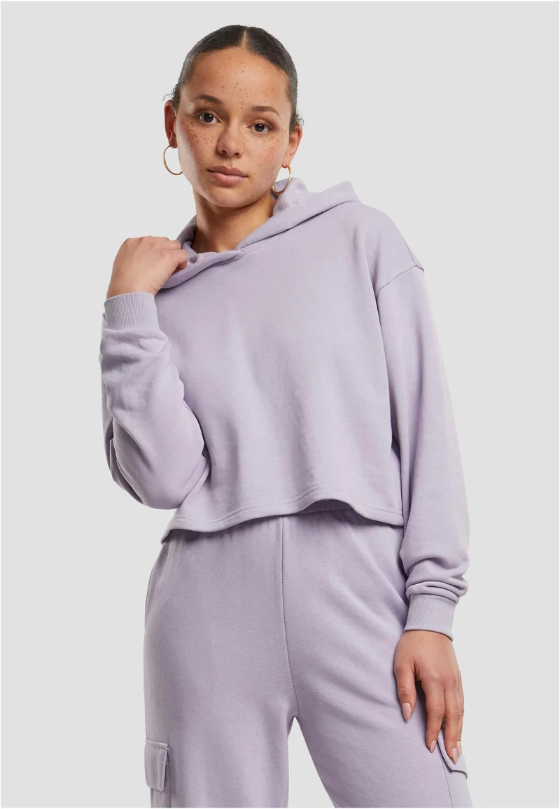 UC Oversized Cropped Light Terry Hoodie
