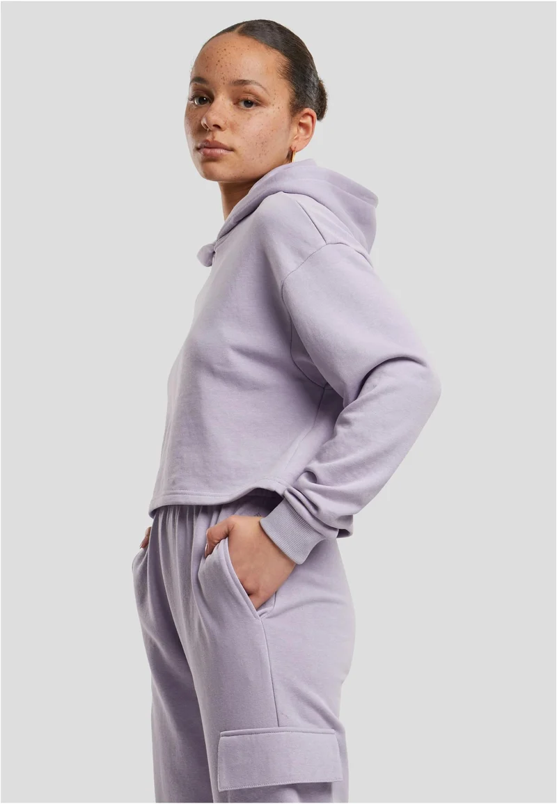 UC Oversized Cropped Light Terry Hoodie