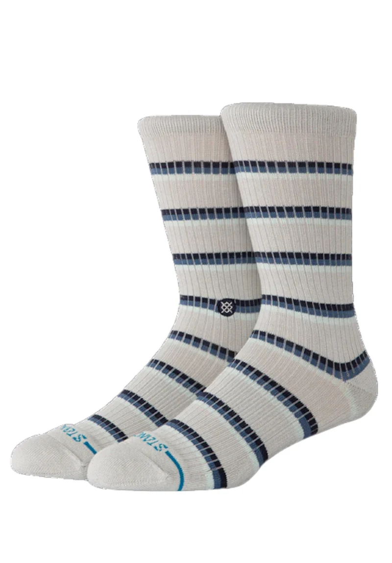 Multistripe Ribbed Crew
