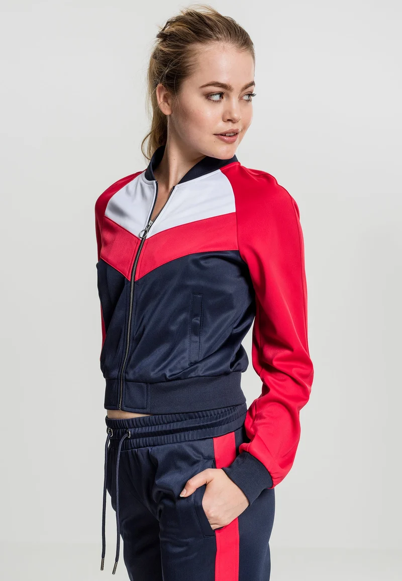 Ladies Short Raglan Track Jacket