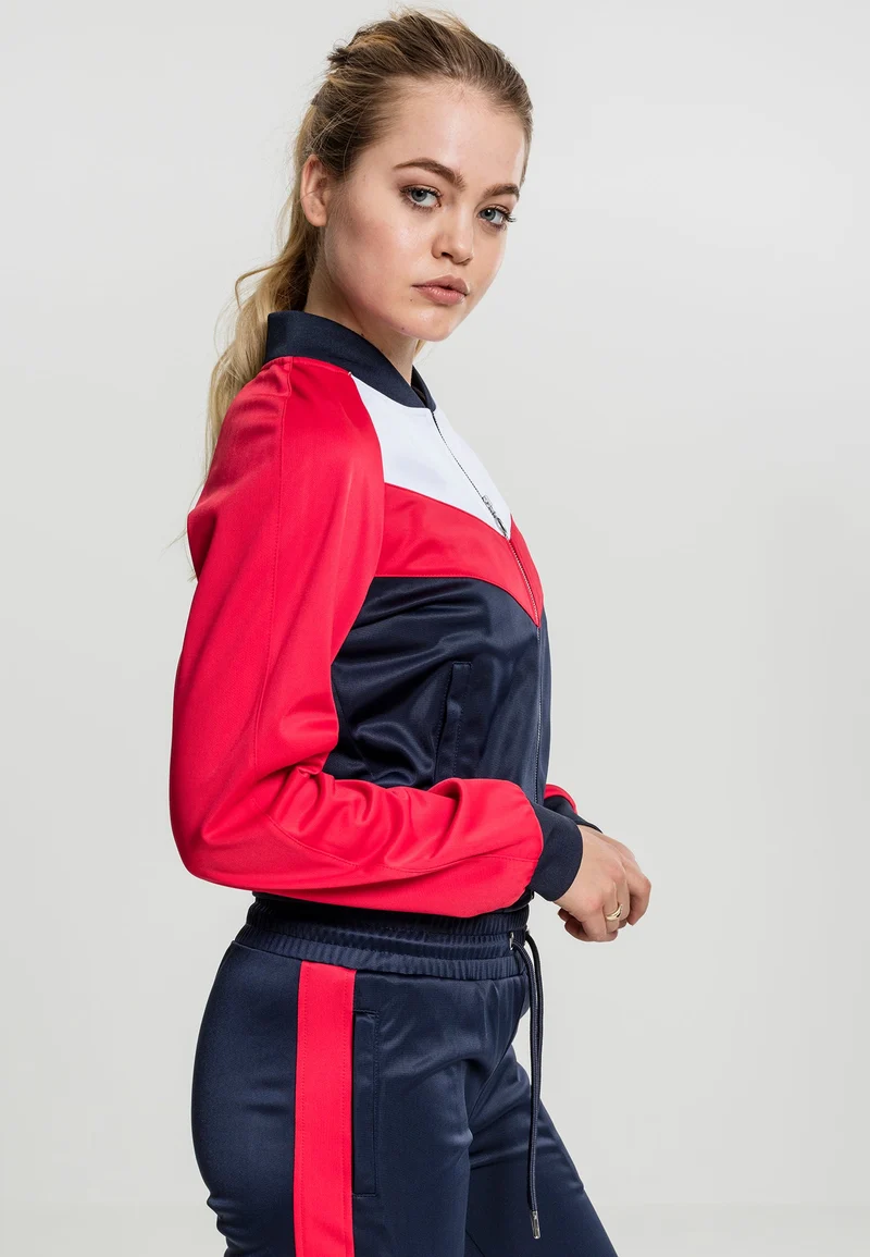 Ladies Short Raglan Track Jacket