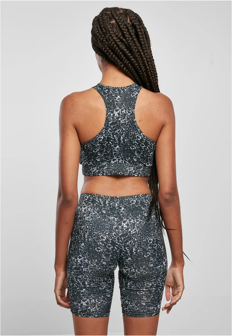 Tie Dye Sports Bra - Gray