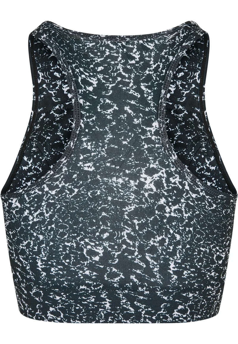 Tie Dye Sports Bra - Gray