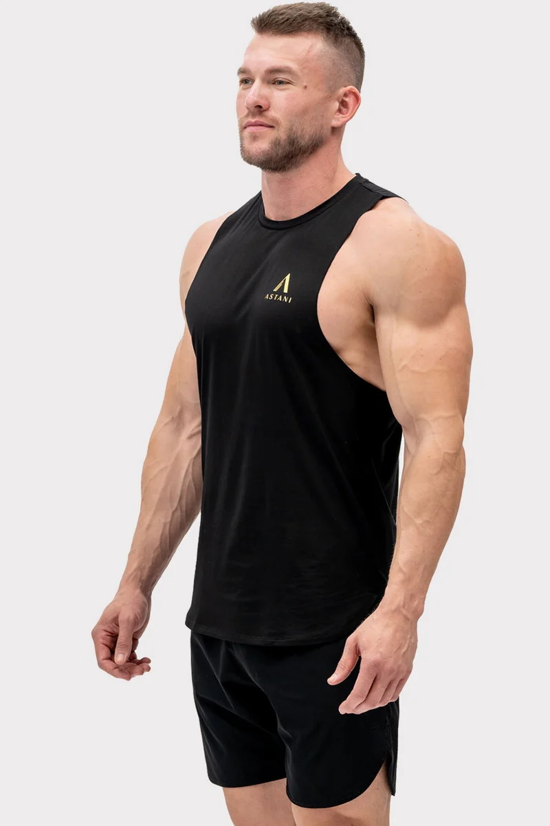 A Meta Tank Top - Black