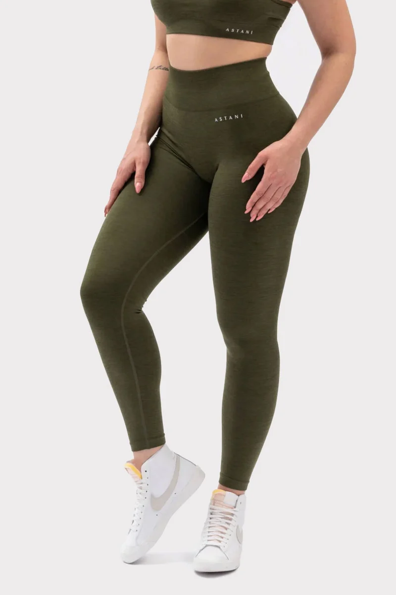 A BLISS Scrunch Tights - Green
