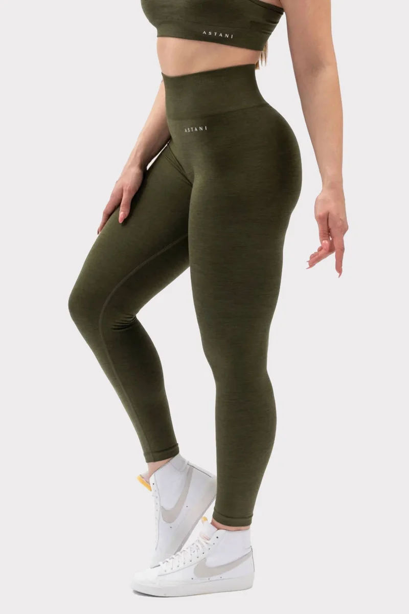 A BLISS Scrunch Tights - Green