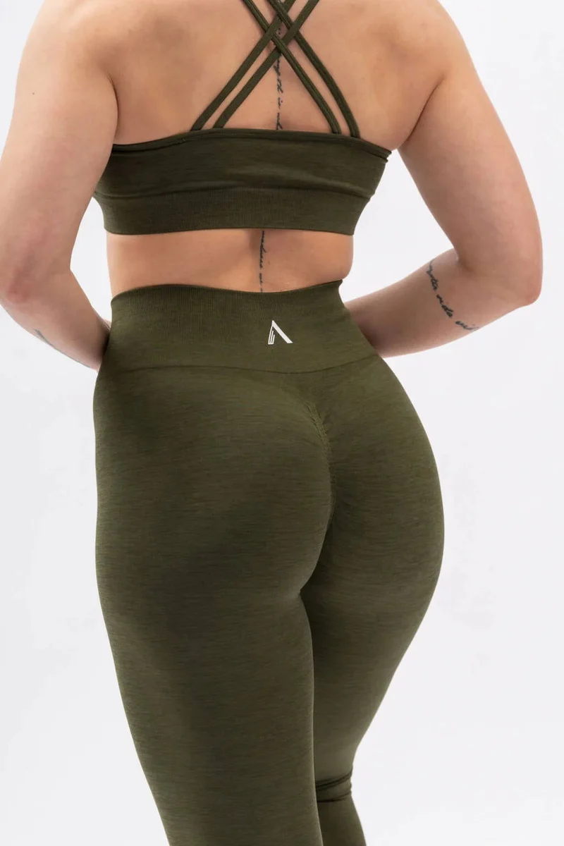 A BLISS Scrunch Tights - Green