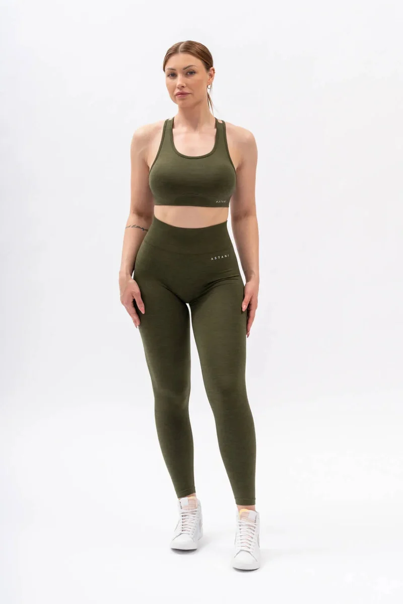 A BLISS Scrunch Tights - Green