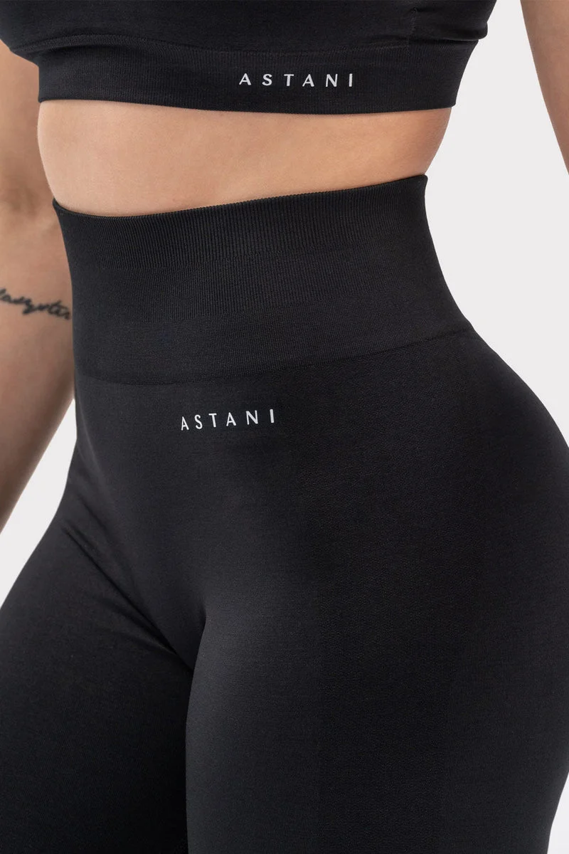 A BLISS Scrunch Tights - Black