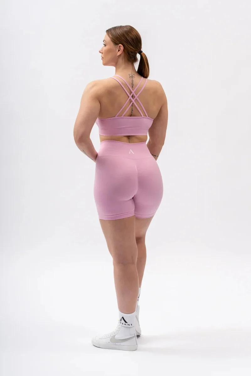 A BLISS Scrunch Shorts - Rosa