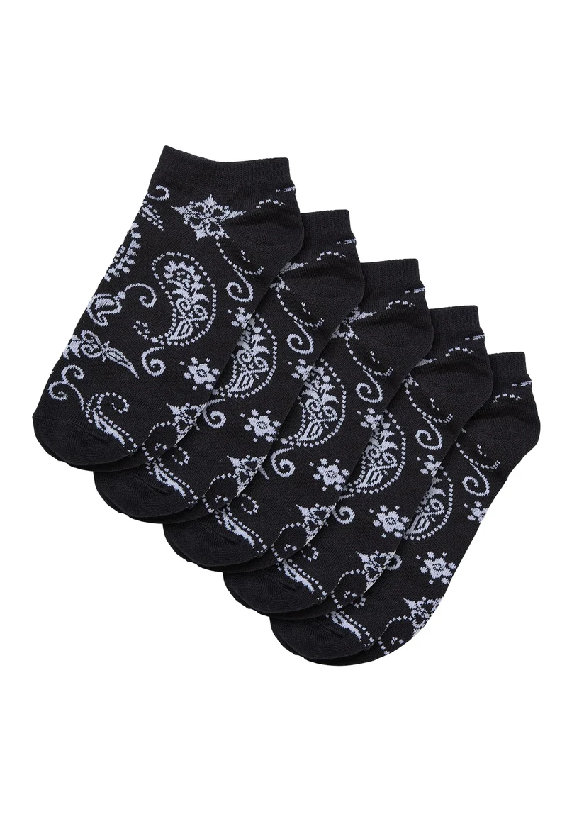 UC Bandana Pattern No Show Socks 5-Pack