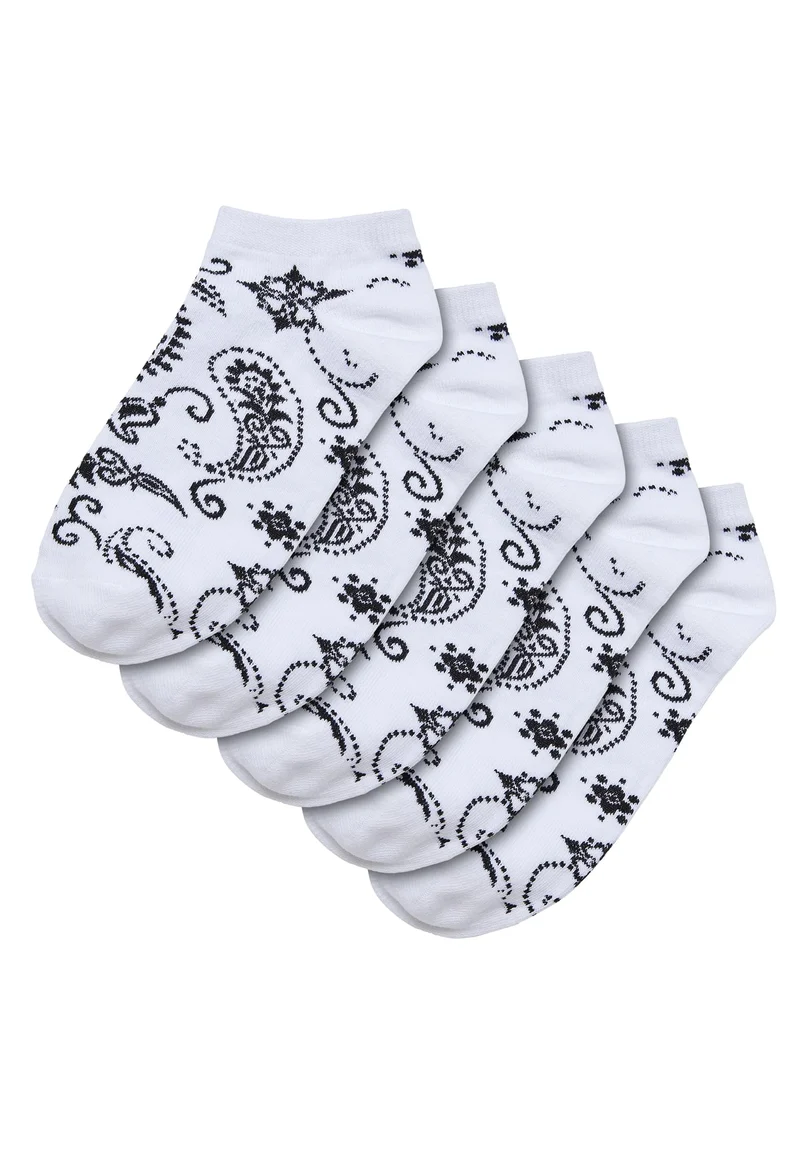 UC Bandana Pattern No Show Socks 5-Pack