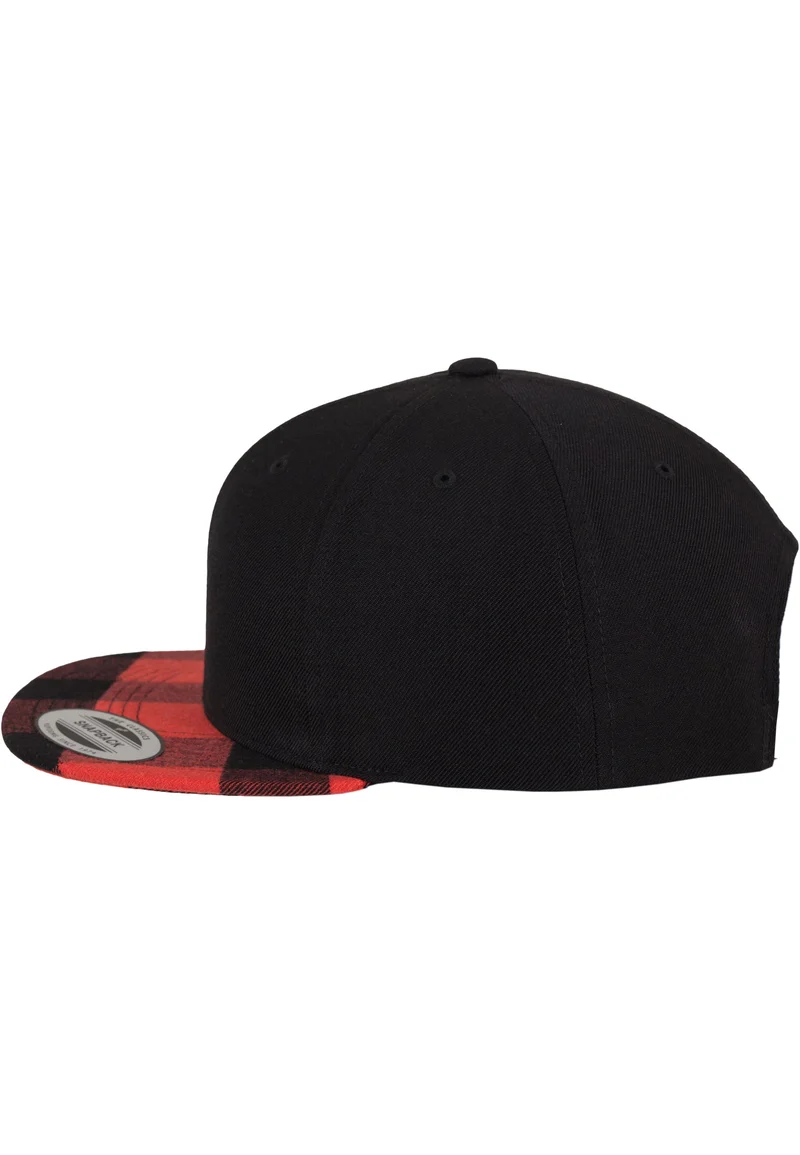 Checked Flanell Peak Snapback One Size