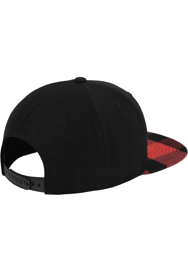 Checked Flanell Peak Snapback One Size