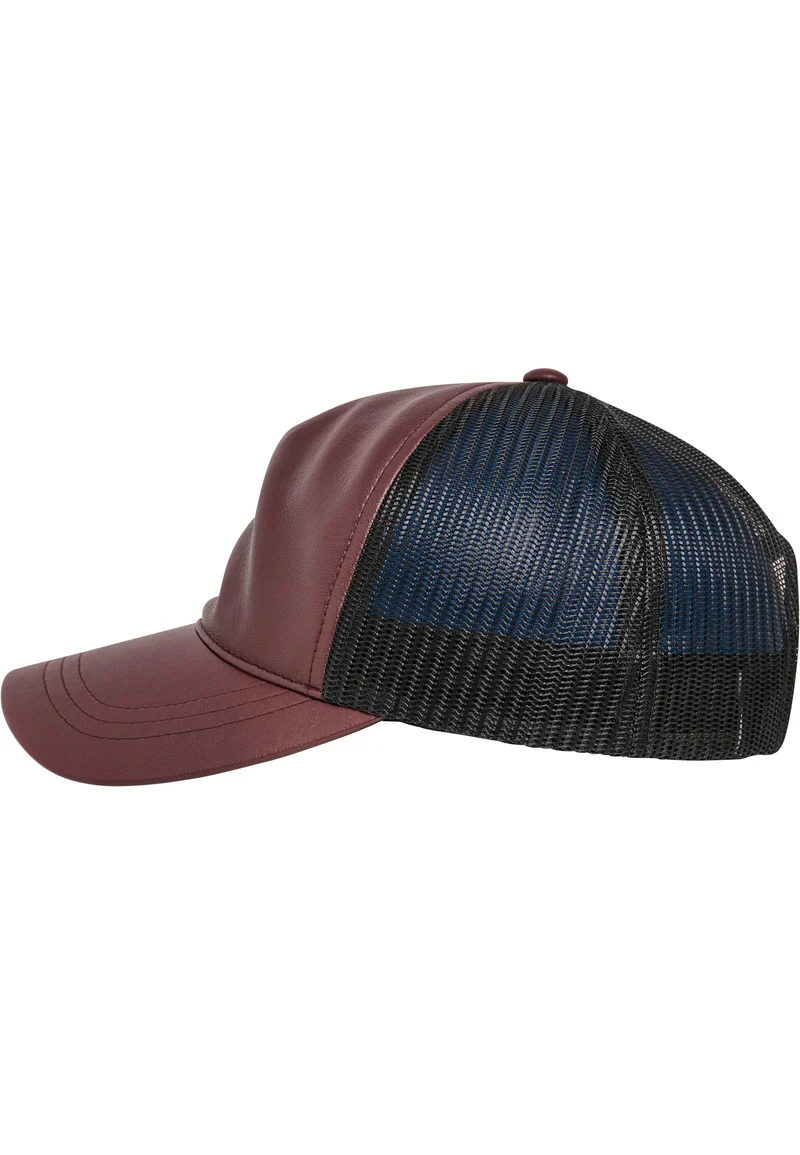 Synthetic Leather Trucker Snapback One Size