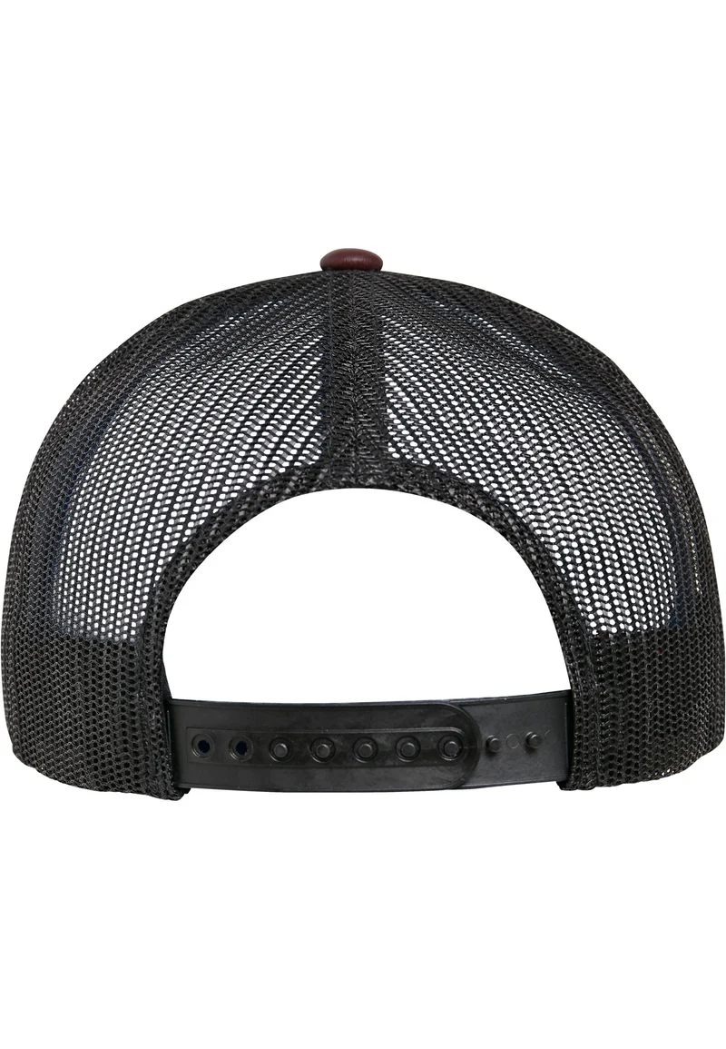 Synthetic Leather Trucker Snapback One Size
