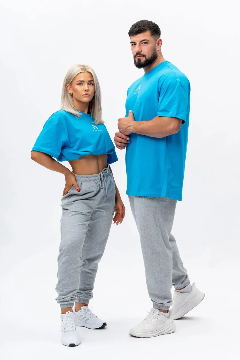 A AMPIO Oversize T Shirt - Blue
