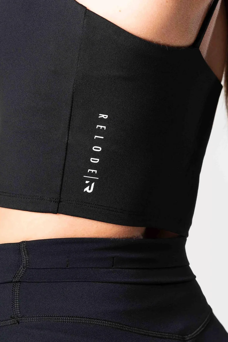 R Core Crop Top - Black